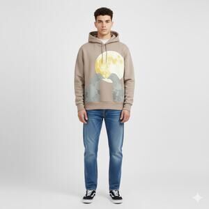 Collectors Bedstuyfly whimsical Unisex  Hoodie Artsy Rare Mystic Spiritual Sz-XL